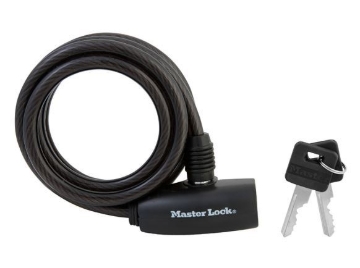 Picture of MASTER LOCK VINYL COATED CABLE LOCK 5/16 x 6 BLACK MSP8126D