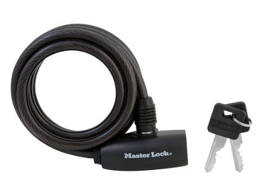 Picture of MASTER LOCK VINYL COATED CABLE LOCK 5/16 x 6 BLACK MSP8126D