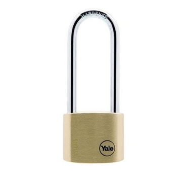 Show details for Yale Classic Series Outdoor Solid Brass Long Shackle Padlock 40mm with Multi-pack - Y110/40/163/1 Picture of Yale Classic Series Outdoor Solid Brass Long Shackle Padlock 40mm with Multi-pack - Y110/40/163/1
