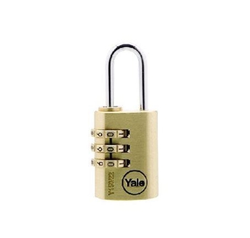 Show details for Yale Class Series Indoor Solid Brass Combination Padlock 22mm - Y150/22/120/1 Picture of Yale Class Series Indoor Solid Brass Combination Padlock 22mm - Y150/22/120/1