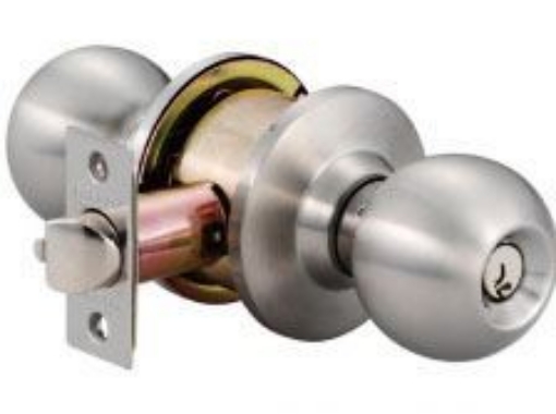 Picture of Ezset Entrance Tubular Knobset Sattin Stainless Steel