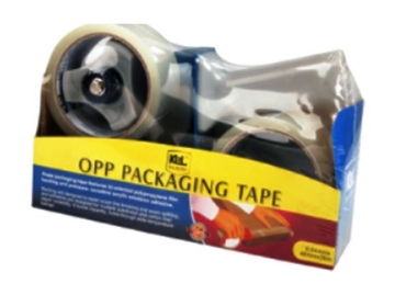 Show details for KL & LING Int Inc Packaging Tape with Dispenser KI614K/2CBCLR Picture of KL & LING Int Inc Packaging Tape with Dispenser KI614K/2CBCLR