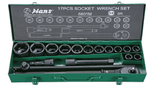 Picture of Hans 3/4" DR. 17 Pcs. Socket Wrench Set - 19-50MM