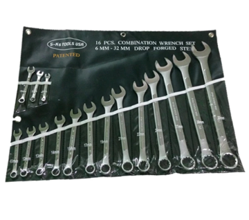 Show details for S-Ks Tools USA 16Pcs Heavy Duty Combination Wrench Set-Inches Size, SKSCWSA16 Picture of S-Ks Tools USA 16Pcs Heavy Duty Combination Wrench Set-Inches Size, SKSCWSA16