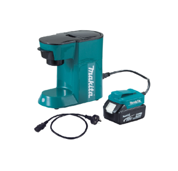 Show details for Makita DCM500Z 18V LXT® Lithium‑Ion Cordless/Corded Coffee Maker Picture of Makita DCM500Z 18V LXT® Lithium‑Ion Cordless/Corded Coffee Maker