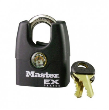 Show details for Master Lock 1-3/4in (44mm) Wide Laminated Steel Pin Tumbler Padlock with Shrouded Shackle Picture of Master Lock 1-3/4in (44mm) Wide Laminated Steel Pin Tumbler Padlock with Shrouded Shackle