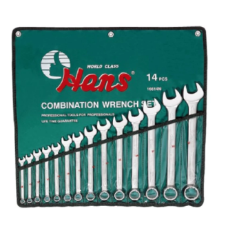 Show details for Hans Tools Combination Wrench Set(Silver), 16614M Hans Tools Combination Wrench Set(Silver)