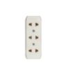 3 Gang Universal Outlet (White)