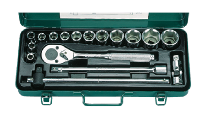 Picture of Hans 17 Pcs. 6 Pts. Socket Wrench Set - Inches Size