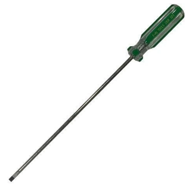 Picture of S-Ks Tools USA Slotted Screwdriver (Green/Silver) No. 101 -1/8" Round CRV Magnetic Tip - Price per Dozen