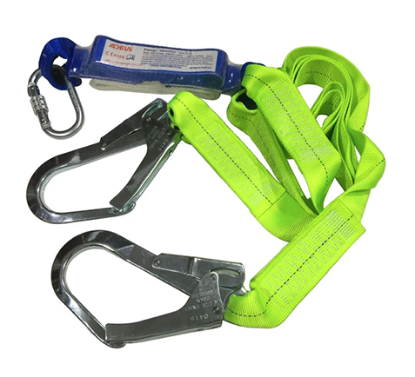 Picture of Adela Lanyard with Absorber Double Webbing Lanyard Double Hook - WF32