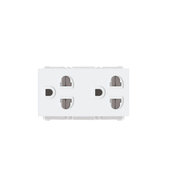 Picture of Royu Duplex Universal Outlet with Ground (with shutter)  RWO4