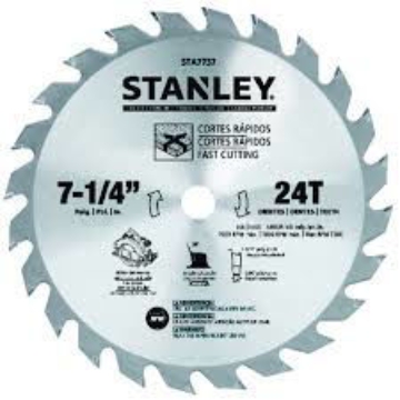 Show details for Stanley Circular Saw Blade Carbide Teeth 24T x 7-1/4 Picture of Stanley Circular Saw Blade Carbide Teeth 24T x 7-1/4
