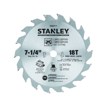 Show details for Stanley Circular Saw Blade Carbide Teeth 18T x 7 1/4 Picture of Stanley Circular Saw Blade Carbide Teeth 18T x 7 1/4