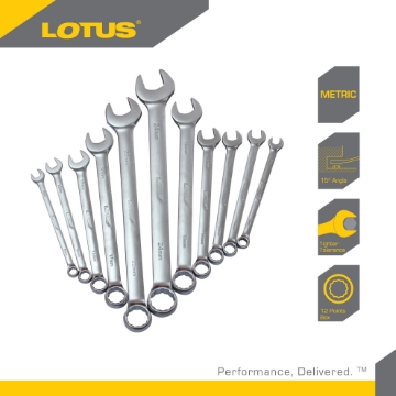Show details for Lotus Combination Wrench Set Pro 8-32mm LCW014PS Picture of Lotus Combination Wrench Set Pro 8-32mm LCW014PS