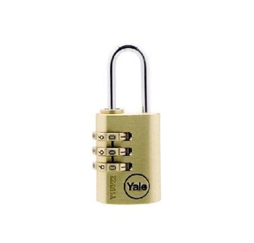 Show details for Yale Class Series Indoor Solid Brass Combination Padlock 22mm - Y150/22/120/1 Picture of Yale Class Series Indoor Solid Brass Combination Padlock 22mm - Y150/22/120/1