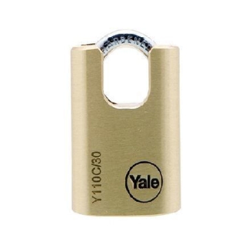 Show details for Yale Classic Series Outdoor Solid Brass Closed Shackle Padlock 30mm - Y110C/30/115/1 Picture of Yale Classic Series Outdoor Solid Brass Closed Shackle Padlock 30mm - Y110C/30/115/1