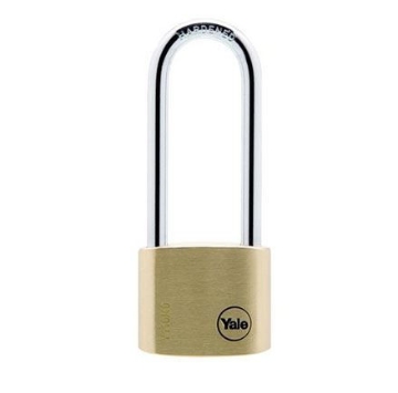 Show details for Yale Classic Series Outdoor Solid Brass Long Shackle Padlock 40mm with Multi-pack - Y110/40/163/1 Picture of Yale Classic Series Outdoor Solid Brass Long Shackle Padlock 40mm with Multi-pack - Y110/40/163/1