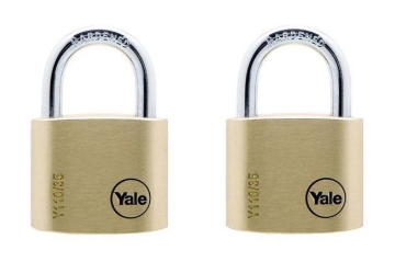 Show details for Yale Classic Series Outdoor Solid Brass Padlock 35mm with Multi-pack - Y110/35/121/2 Picture of Yale Classic Series Outdoor Solid Brass Padlock 35mm with Multi-pack - Y110/35/121/2