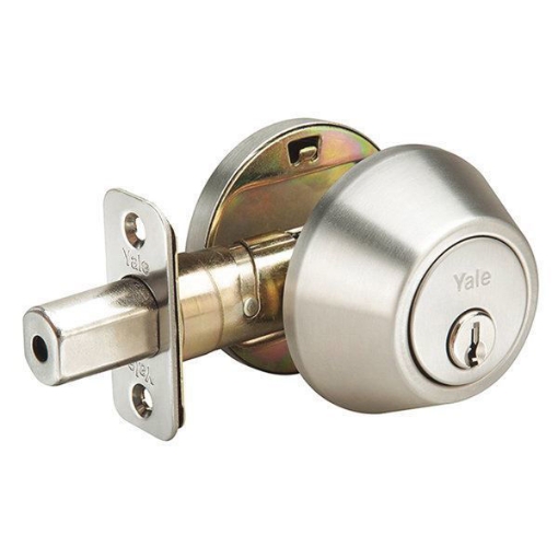 Picture of Yale Deadbolt- Single Cylinder Evoke Series Dimple Key, Satin Chrome-YLHDB2EV13RSCDK