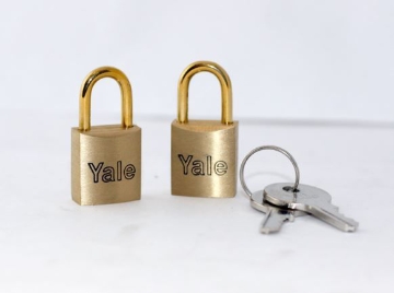 Show details for Yale Padlock Luggage Solid Brass 2pcs. KA Picture of Yale Padlock Luggage Solid Brass 2pcs. KA