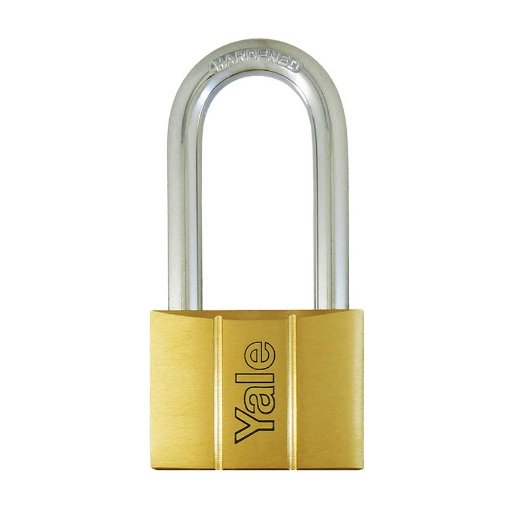 Picture of YALE V140.60LS64, Long Shackle Brass Padlock 60mm, V14060LS64