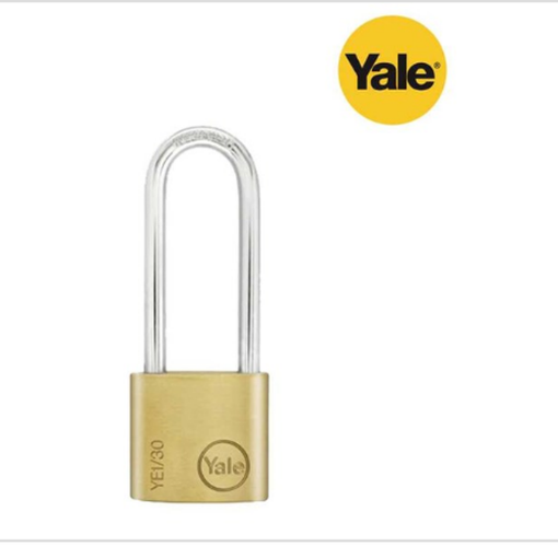 Picture of Yale YE1/30/147/1, Long Shackle Brass Padlock, YE1301471