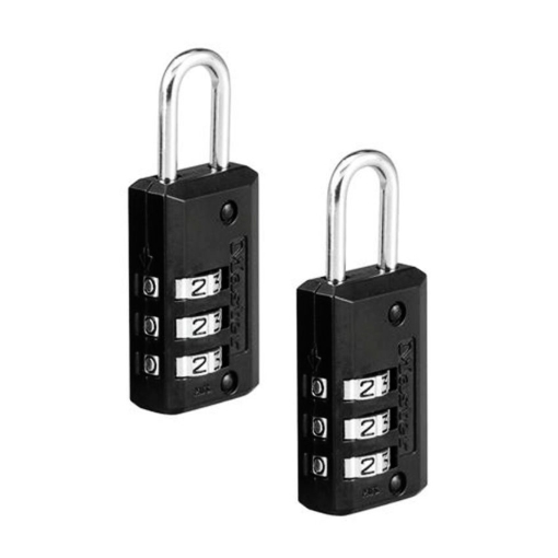 Picture of MASTER LOCK COMBINATION PADLOCK 2 KEYED ALIKE 20MM x 22MM SHACKLE MSP646T