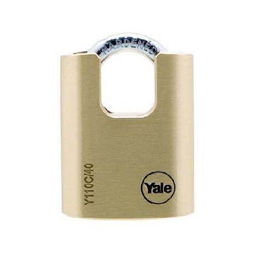 Show details for Yale Padlock Solid Brass 40mm 19mm Shackle, YLHY110C/40/119/1 Picture of Yale Padlock Solid Brass 40mm 19mm Shackle, YLHY110C/40/119/1