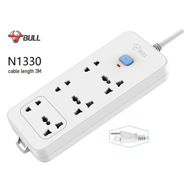 Bull, Extension Board 6 Outlets 1 Switch, N1330