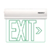 Single-Faced Exit Light with Wall/Ceiling Mount Option 3.6V 350mAh Ni-CD Battery