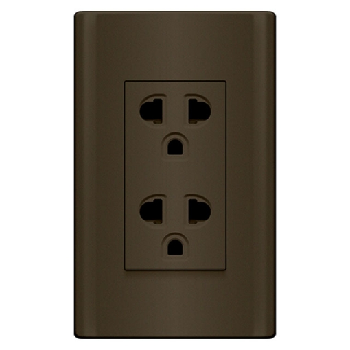 Duplex Universal Outlet with Ground & Shutter