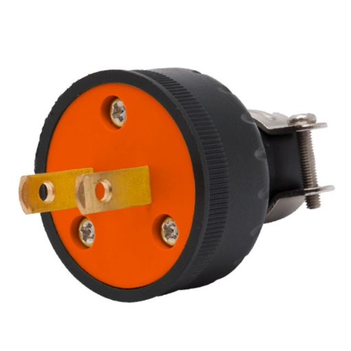 PVC Plug with Clamp (Black)	