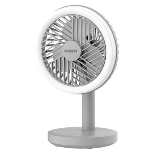 Rechargeable Mini Fan with Ring Light