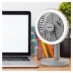 Rechargeable Mini Fan with Ring Light