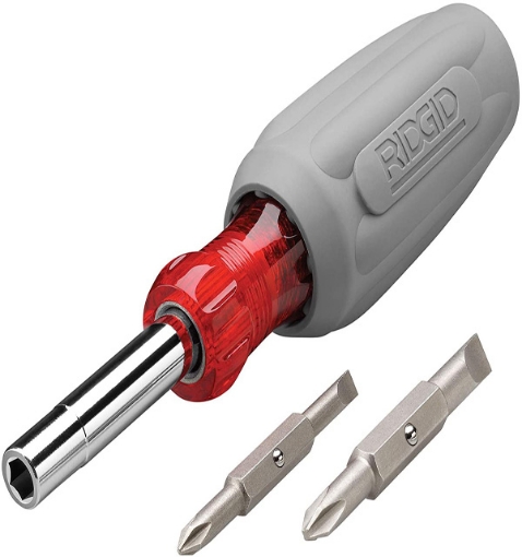 Ridgid Screwdriver  6-in-1 Tools Multi-Purpose Heavy duty (Gray/Orange)