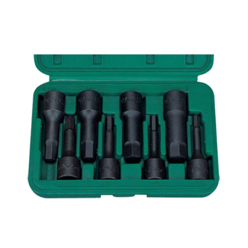 Picture of Hans 1/2" DR. 8 Pcs. Hex Bit Socket Sets - Inches Size