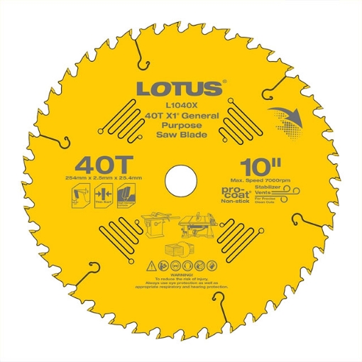 Picture of LOTUS X1® General Purpose Saw Blade L1040X