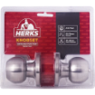 HERKS 587 Tubular Knobset Entrance Function - Round Design