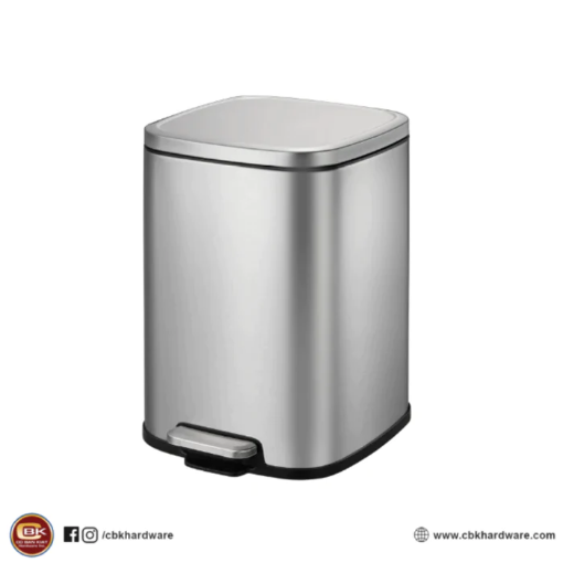 Picture of EKO STELLA STEP BIN 6L BRUSHED STAINLESS STEEL - ESSBBSS1500