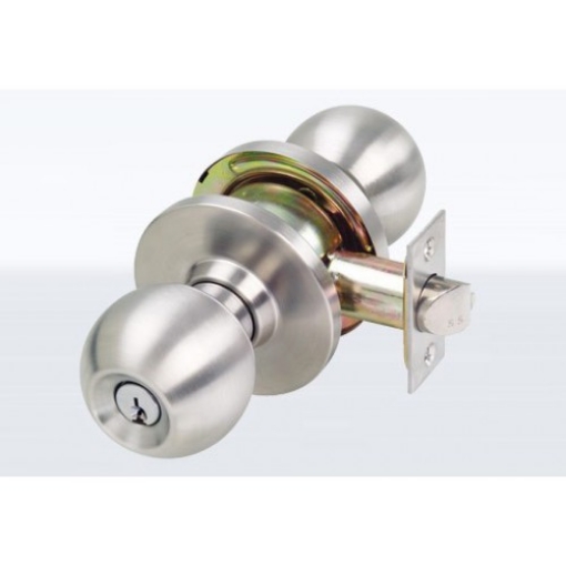 Picture of YALE DC ENTRANCE CYLINDRICAL KNOBSET BRANDYWINE POLISHED BRASS-YL-H-BR5237-US32