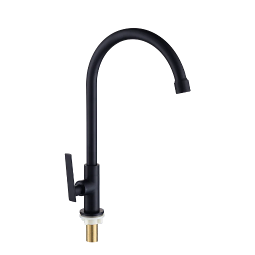 Picture of PILLAR TAP GOOSENECK , MATTE BLACK-DANUBE-AXS01FD251B