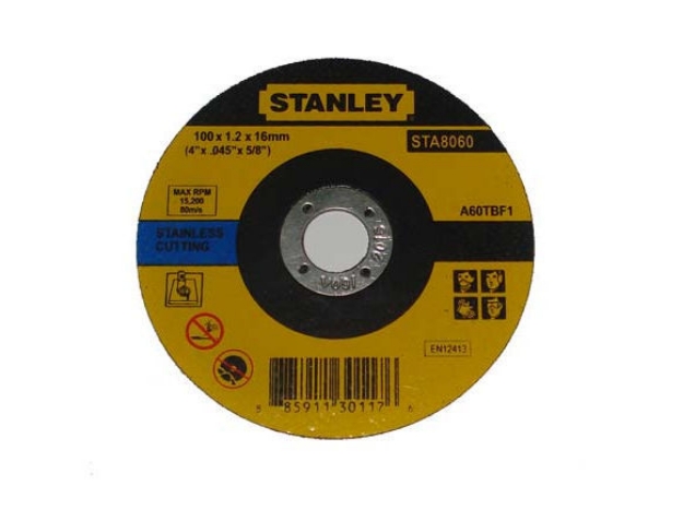 Picture of STANLEY BONDED ABRASIVES 4" CUTTING DISC -METAL -100 x 2.5 x 16mm