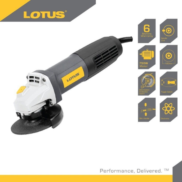 Picture of LOTUS Angle Grinder 4" Toggle  750W LTSG7500T