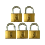 Picture of Brass Padlocks Key Alike 5 Pieces, Multi-Pack V140.60KA5