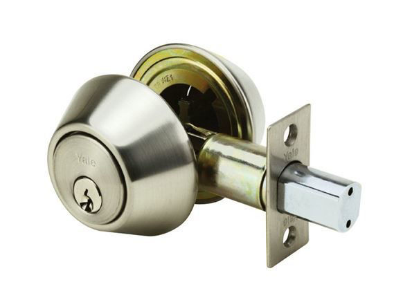 Yale Deadbolt Double Cylinder Satin Stainless Steel