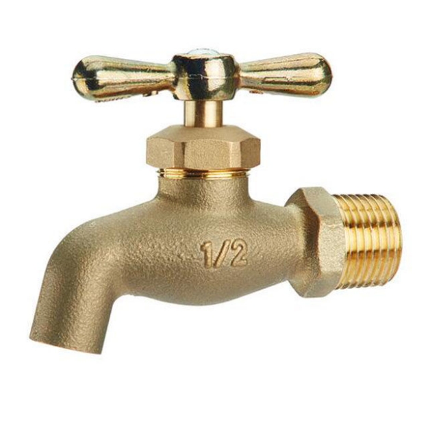 Omega, Brass Faucet Screw Type with Plain Bib 1/2 in (Small and