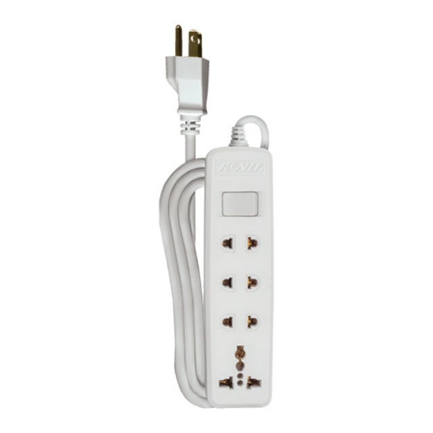 4 Gang Universal Extension Cord with Main Switch	