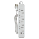 Individual Switches & 2 USB Ports (White)	