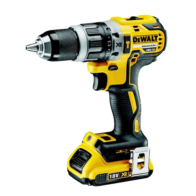 Dewalt Cordless Hammer Drill Driver,  Lithium-Ion Compact,  Brushless, 3-Speed, Bare Tool